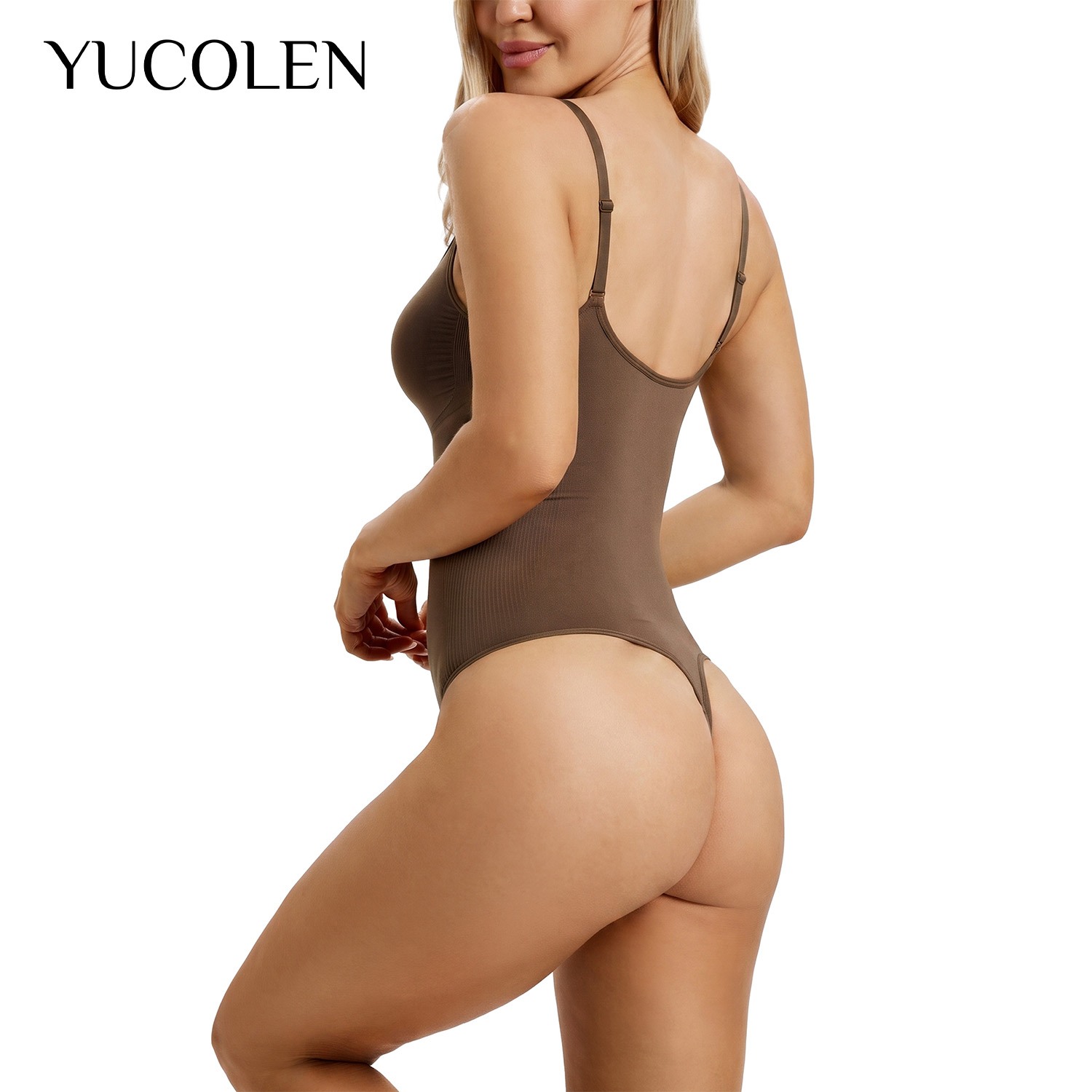 YUCOLEN Women U‑Neck Thong Bod - Shapewear Bodysuit Firm review and price