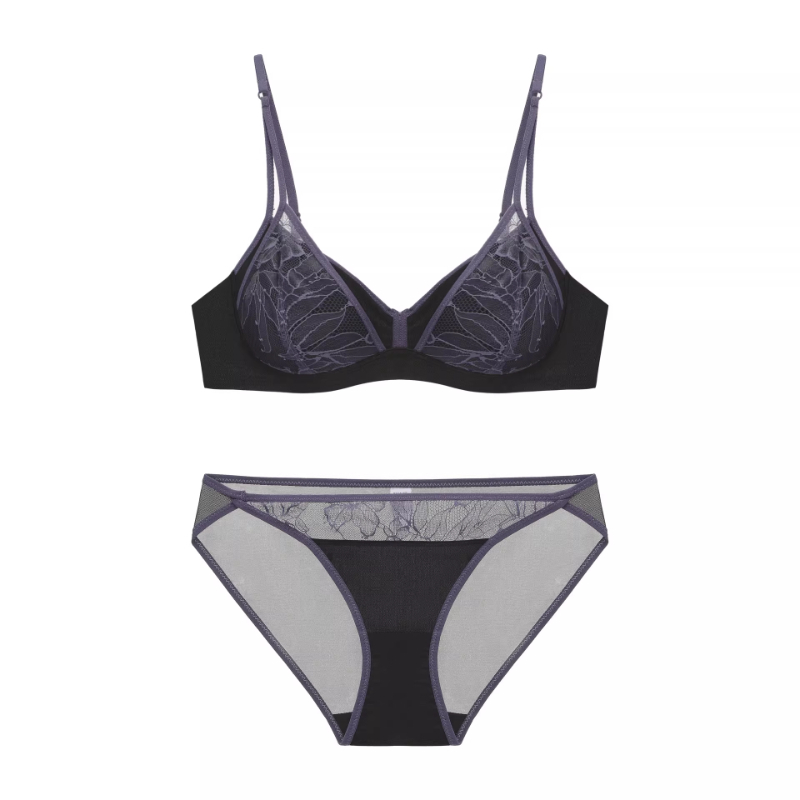 Women French Lace Non Padded B - Bralette Wireless Soft review and price