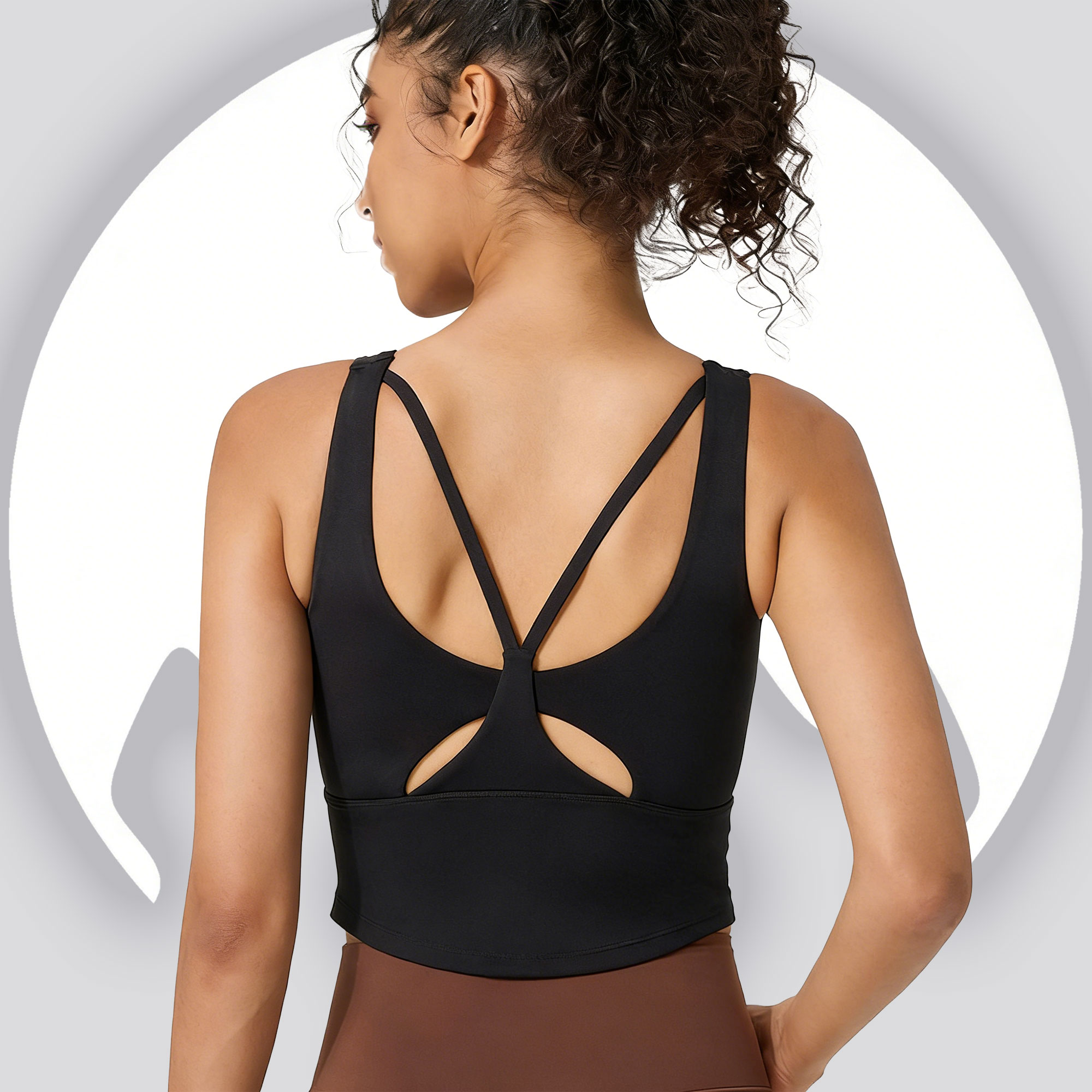 Women's Fixed Cup Yoga Sports  - Sports Bra High Impact review and price